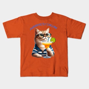 PURRRFECTLY CHILLING Kids T-Shirt